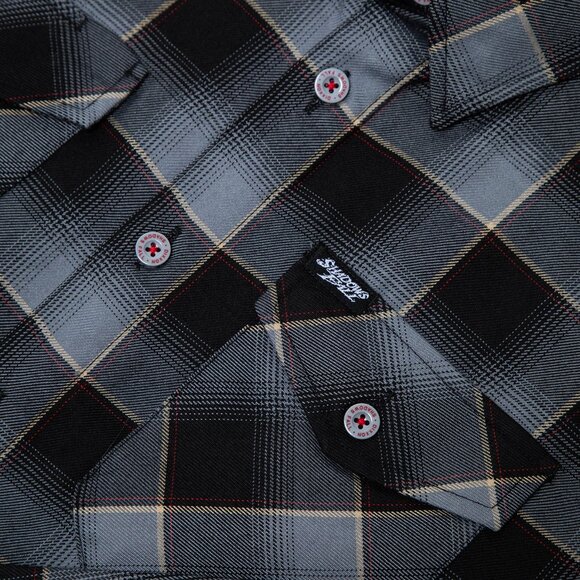 DIXXON x SHADOWS FALL Collab Limited Edition Flannel Shirt - Men's M - Picture 2 of 11